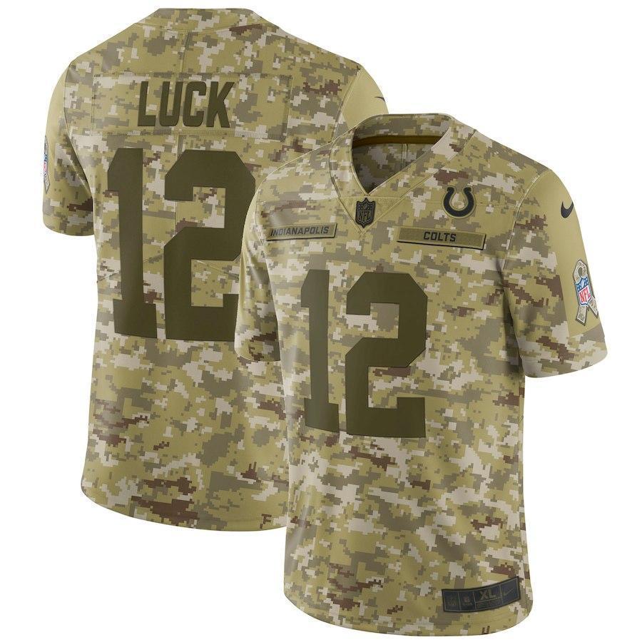 Andrew Luck Indianapolis Colts Game Jersey Camo