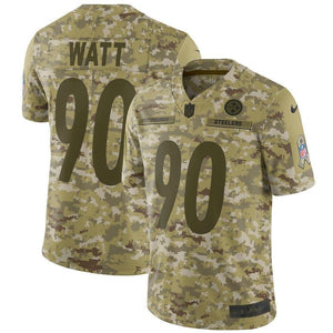 T.J. Watt Pittsburgh Steelers Game Jersey Camo