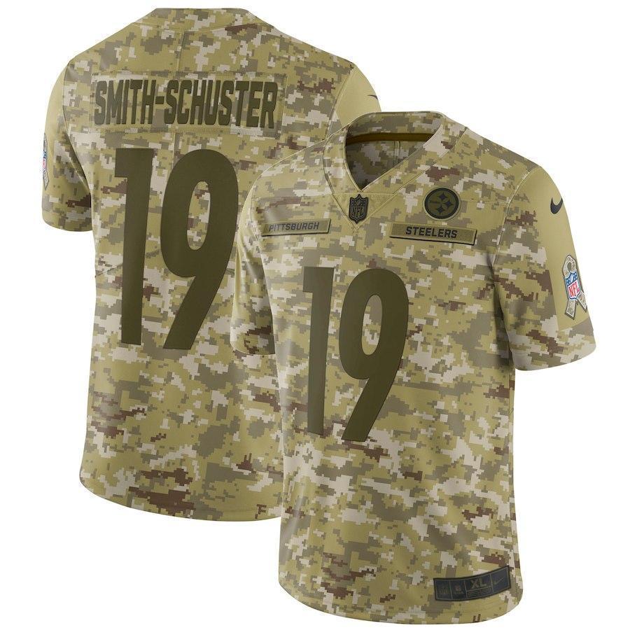 JuJu Smith-Schuster Pittsburgh Steelers Game Jersey Camo