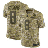 Kirk Cousins Minnesota Vikings Game Jersey Camo