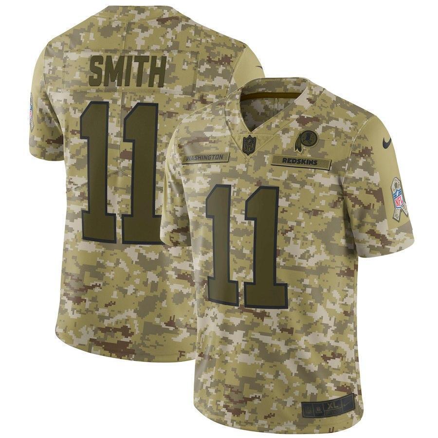 Alex Smith Washington Redskins Game Jersey Camo