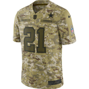 Ezekiel Elliott Dallas Cowboys Game Jersey Camo