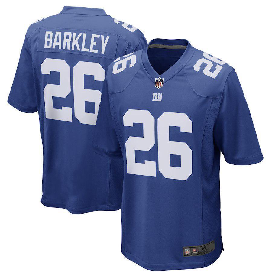 Saquon Barkley New York Giants 2018 NFL Draft First Round Pick Game Jersey