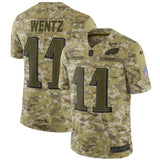 Carson Wentz Philadelphia Eagles Game Jersey Camo