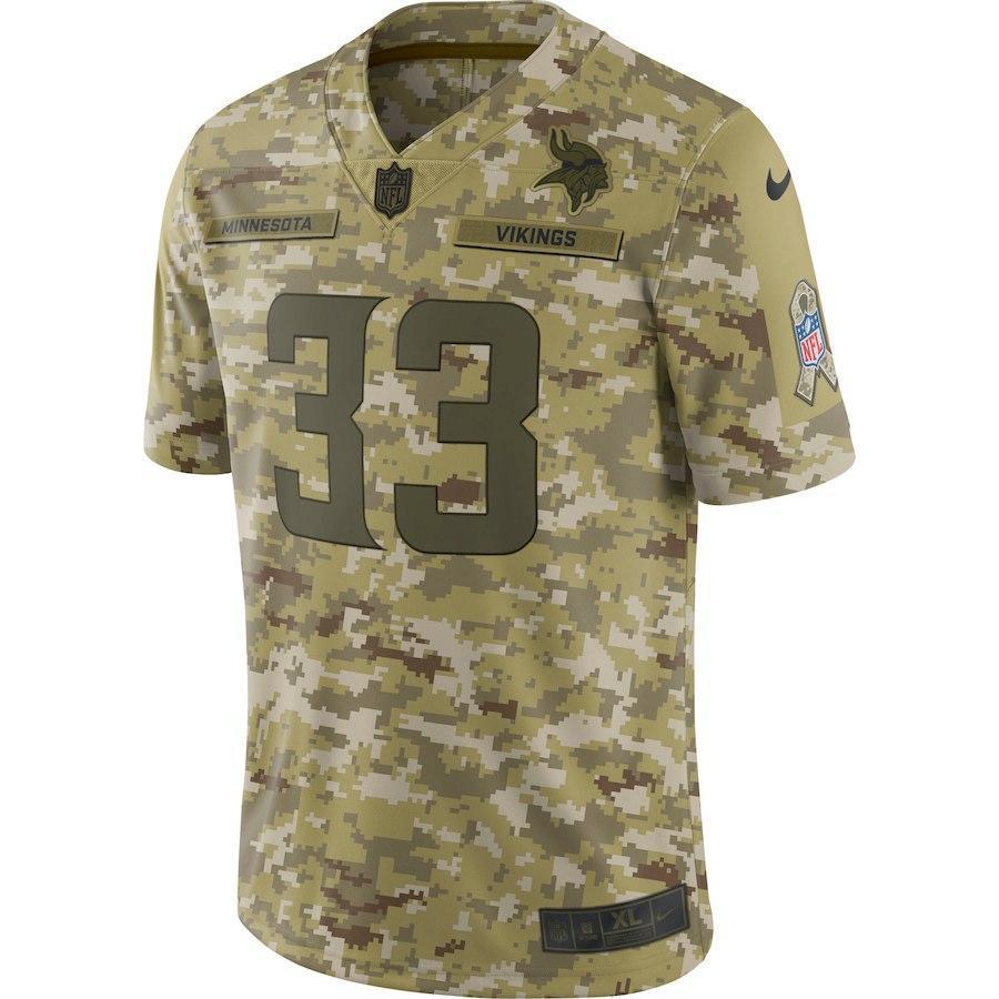 Dalvin Cook Minnesota Vikings Game Jersey Camo