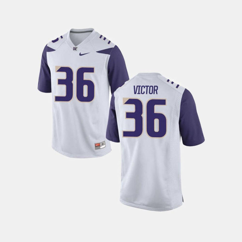 Azeem Victor Washington Huskies Football Jersey - White