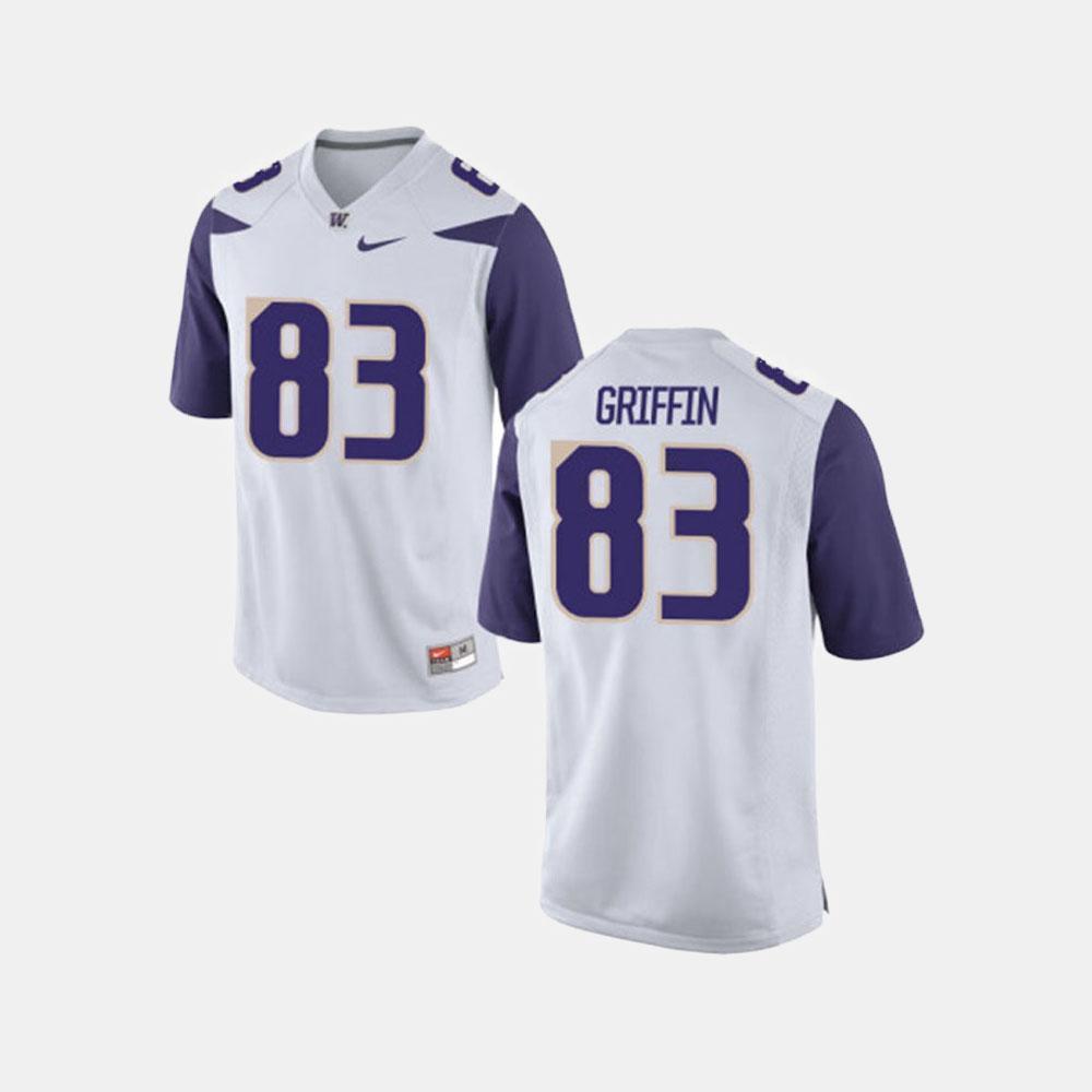 Connor Griffin Washington Huskies Football Jersey - White