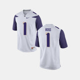 John Ross III Washington Huskies Football Jersey - White