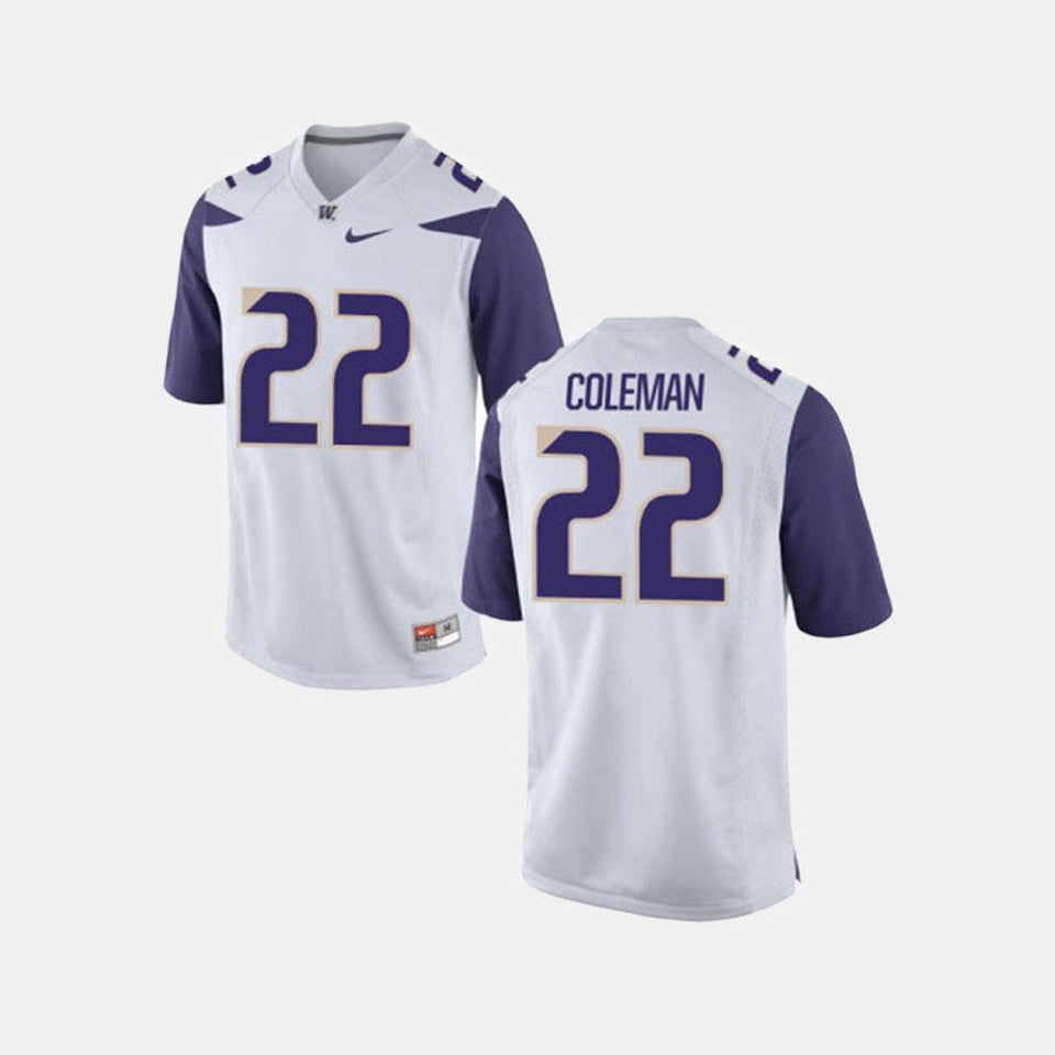 Lavon Coleman Washington Huskies Football Jersey - White